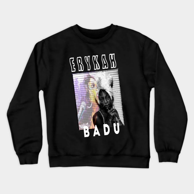 erykah badu Crewneck Sweatshirt by sungchengjie_art